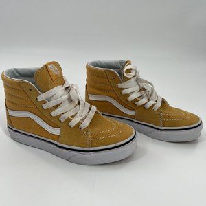 Vans Off The Wall KIDS SK8-HI Ochre White High Tops, Size 1 Lace Up